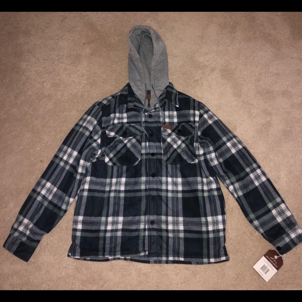 Mountain Ridge Plaid Nordic Fleece Hoodie